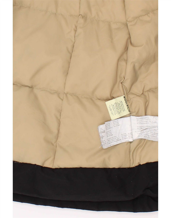 Стеганая куртка Woolrich для мальчиков 9-10 лет, черный хлопок
