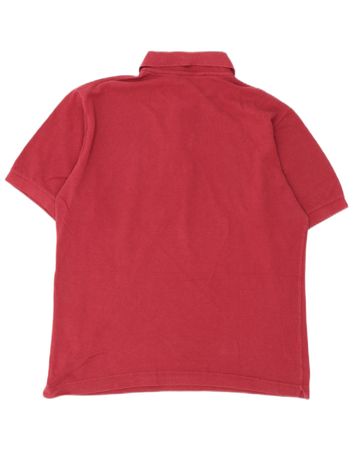 Мужская рубашка-поло Kappa, маленькая темно-бордовая, хлопок