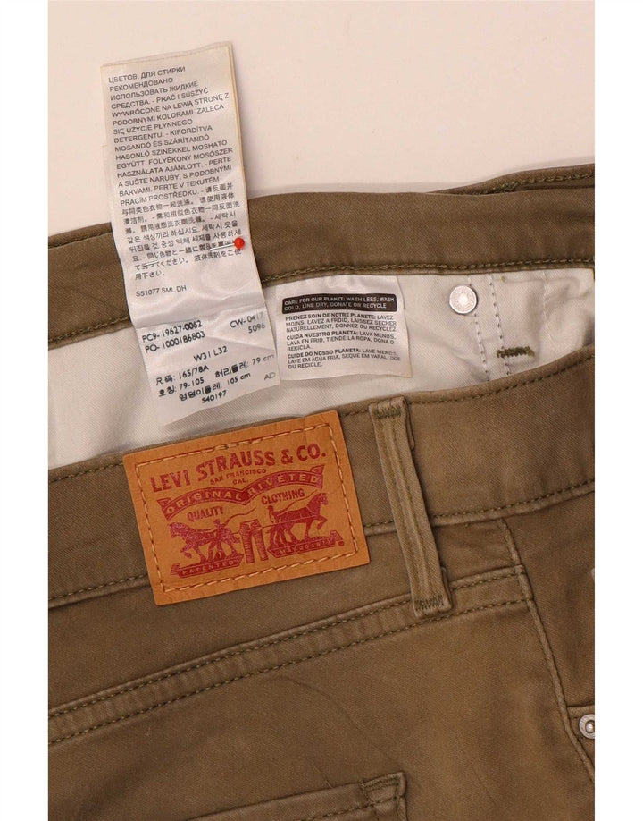 Мужские джинсы Levi's 312 Shaping Slim W31 L30, бежевый хлопок