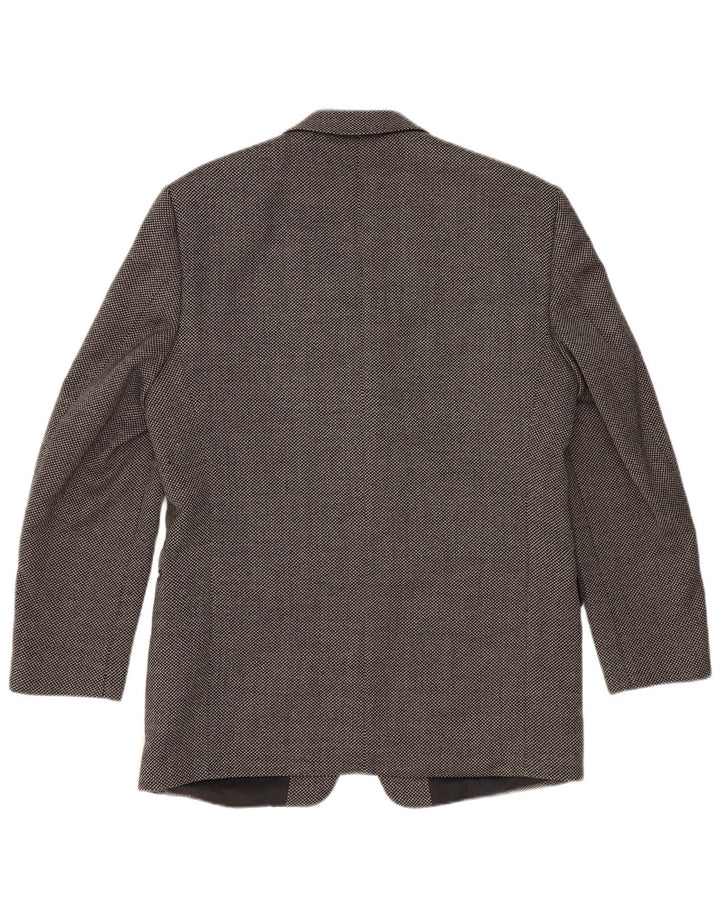 REDGREEN Мужской пиджак на 3 пуговицах EU 50, большой серый пятнистый шерстяной пиджак