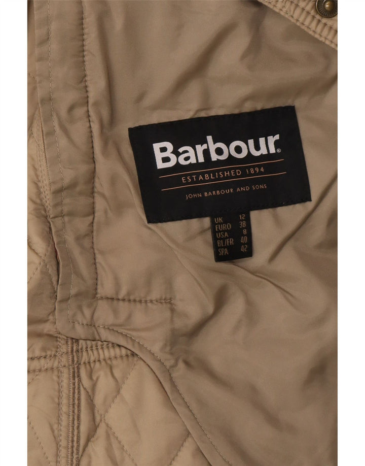 Куртка женская стеганая Barbour UK 12 средний бежевый полиамид