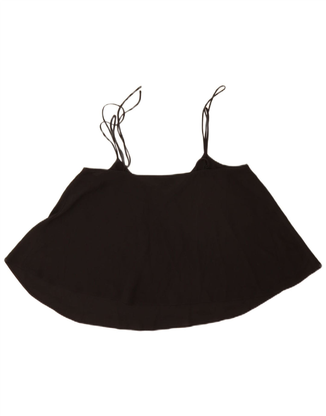 Женский топ на бретелях Topshop UK 12, средний черный, полиэстер