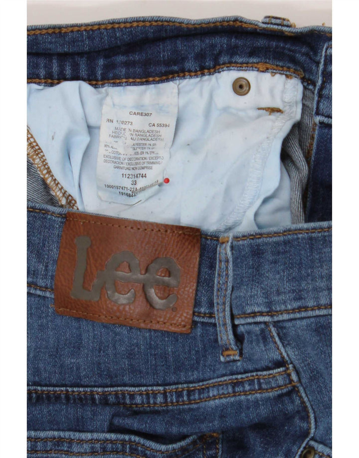 Мужские джинсовые шорты Lee W33, большие синие, хлопок