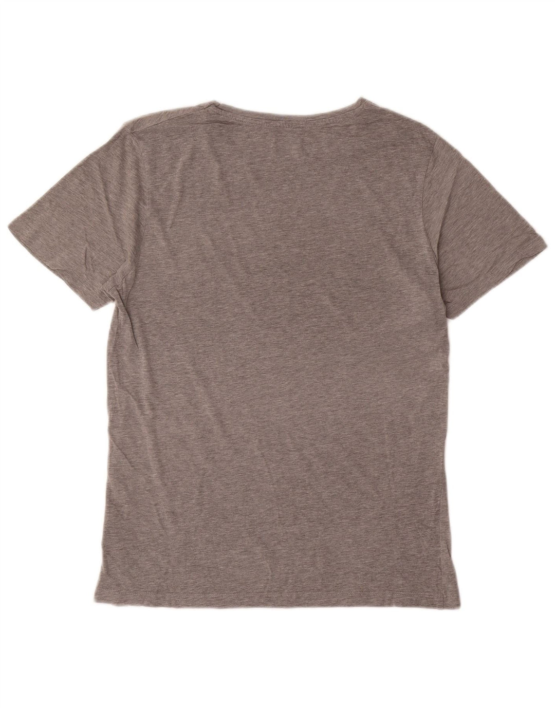 Мужская футболка с рисунком Jack & Jones, хлопковый топ среднего серого цвета