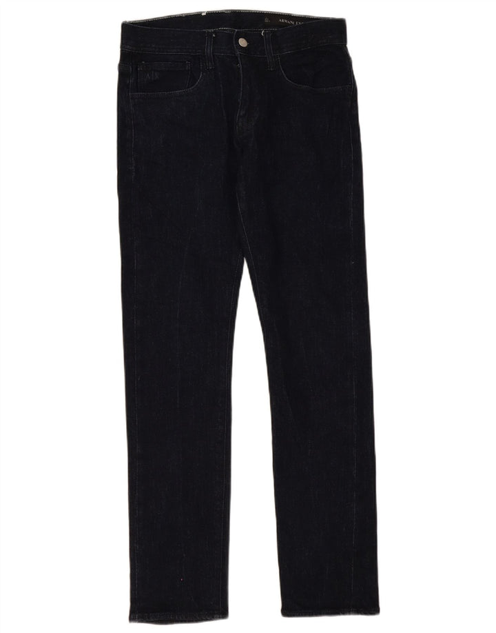 Женские узкие джинсы Armani Exchange W30 L30 Темно-синие