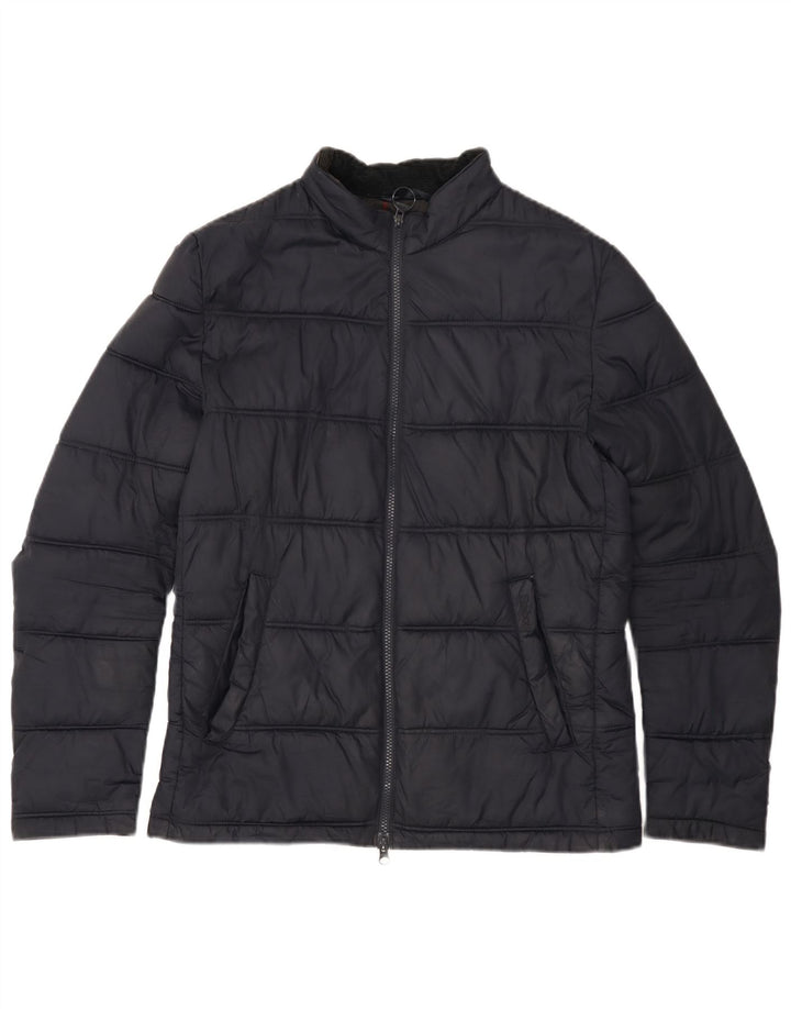 Мужская стеганая куртка BARBOUR UK 36, маленькая, темно-синяя