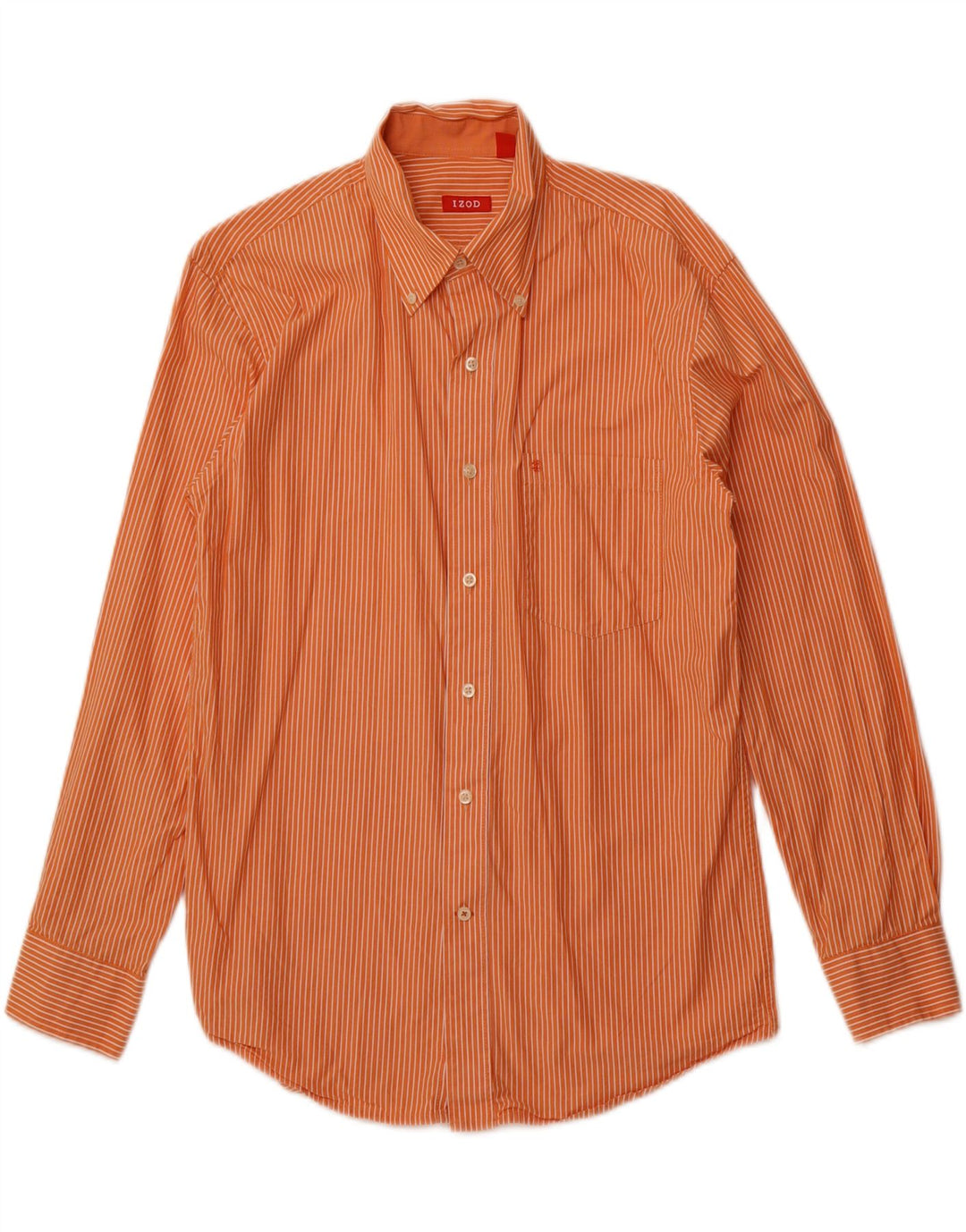 Рубашка мужская Izod Medium Orange в тонкую полоску