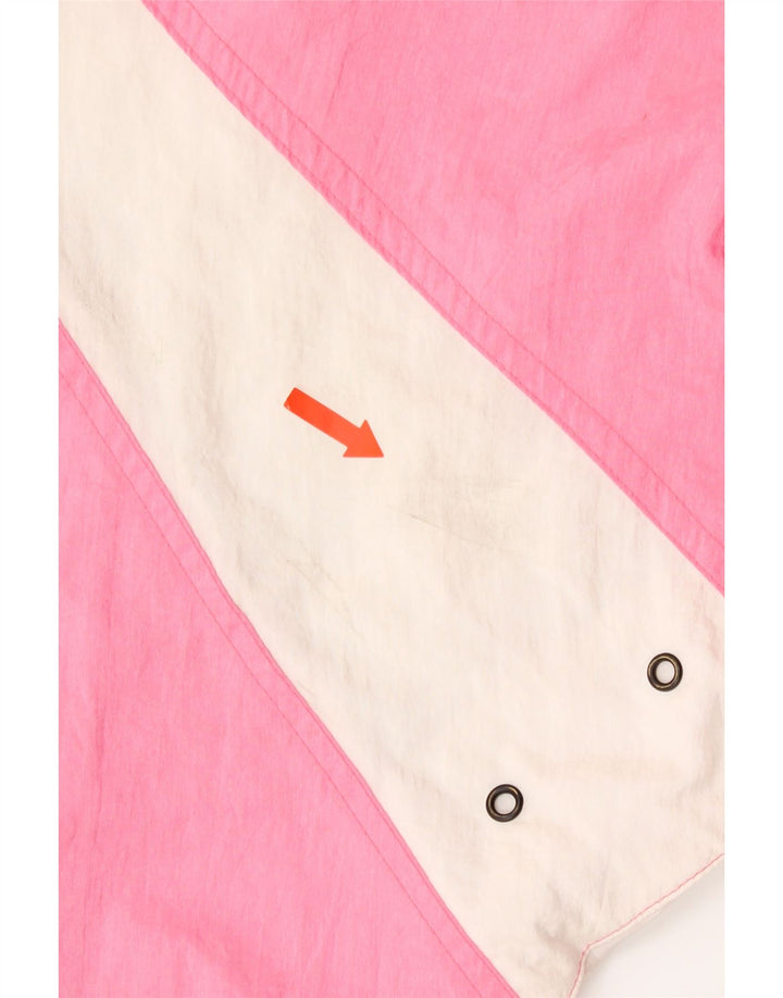 Куртка-бомбер San Felice для девочек 15–16 лет, розовый полиамид с цветными блоками