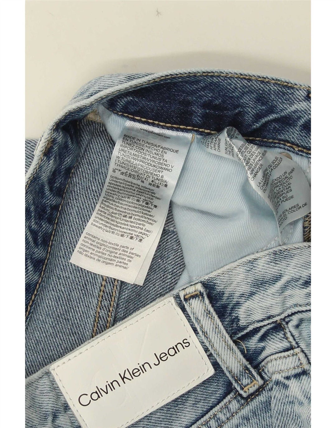 Мужские джинсы Bootcut Calvin Klein W30 L33 синие, хлопок