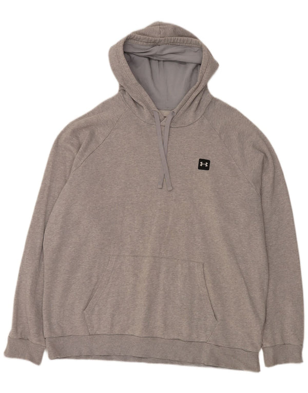 Мужской джемпер свободного покроя с капюшоном UNDER ARMOR Cold Gear 2XL, серый хлопок