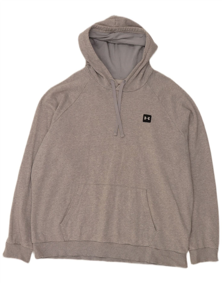 Мужской джемпер свободного покроя с капюшоном UNDER ARMOR Cold Gear 2XL, серый хлопок