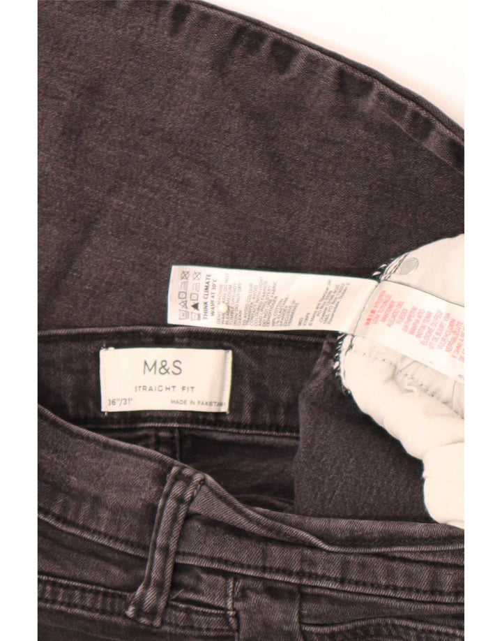 Мужские прямые джинсы Marks & Spencer W36 L31 серые, хлопок