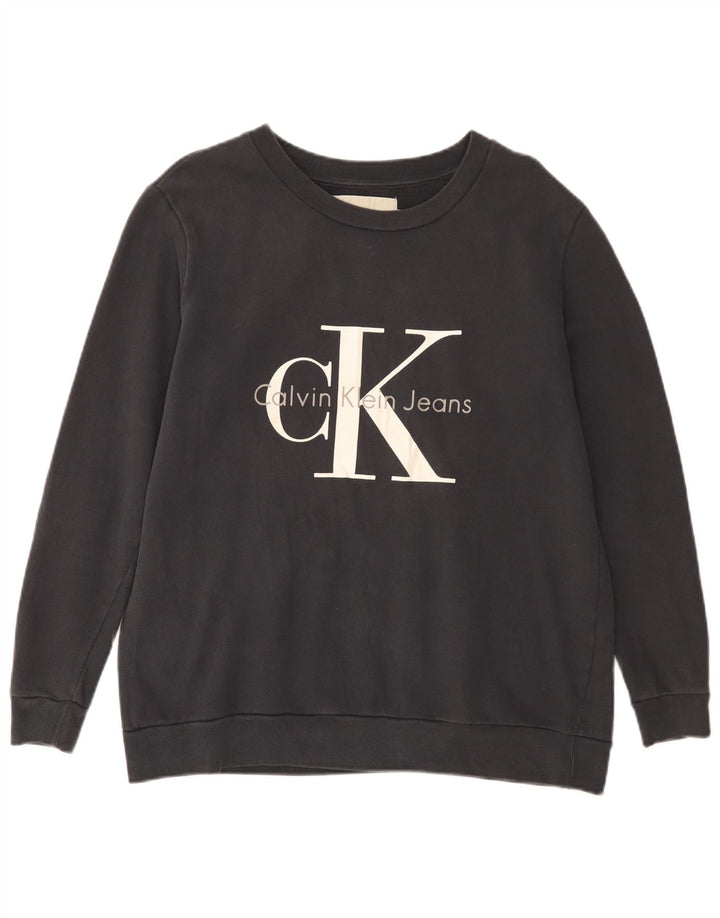 CALVIN KLEIN JEANS Мужской свитшот с рисунком, маленький черный