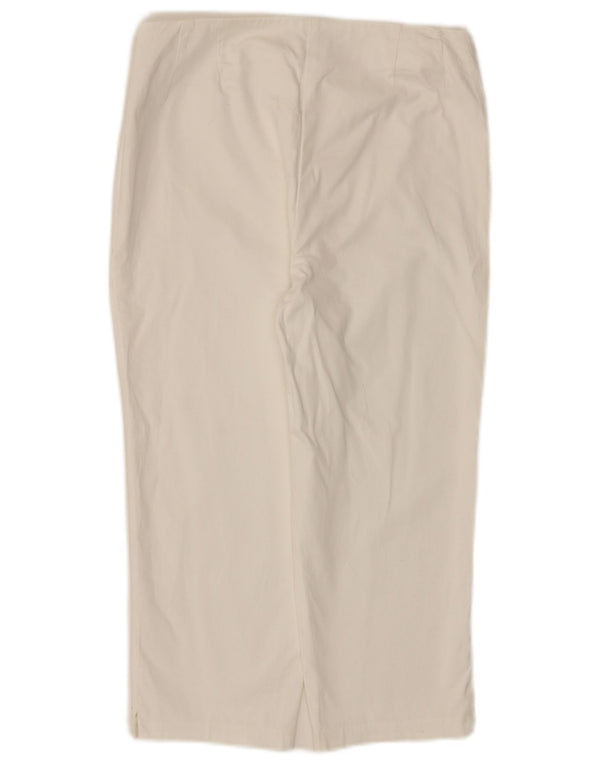Женские капри Marks & Spencer UK 10, маленькие W28 L20, белый хлопок