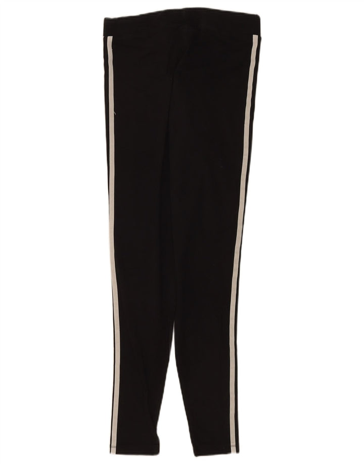 Женские леггинсы Adidas UK 10, маленькие черные хлопковые