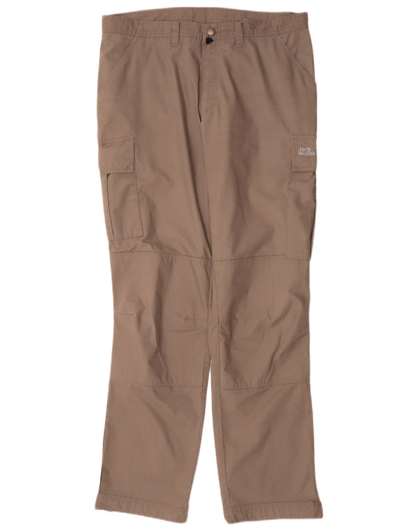 Jack Wolfskin Мужские прямые брюки-карго ветровка W36 L35 Бежевые