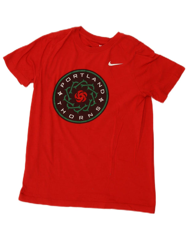 Женская футболка с рисунком Nike Portland Thorns Top UK 14, большая красная