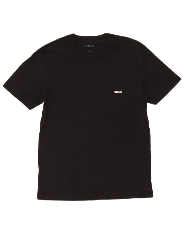 Мужская футболка Hugo Boss Top Medium Black Cotton