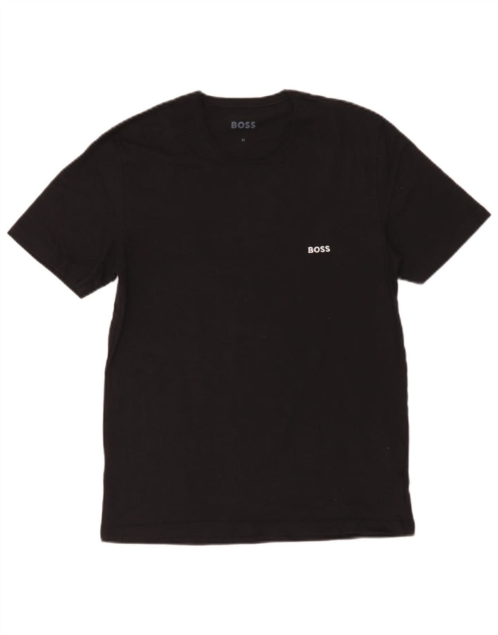 Мужская футболка Hugo Boss Top Medium Black Cotton