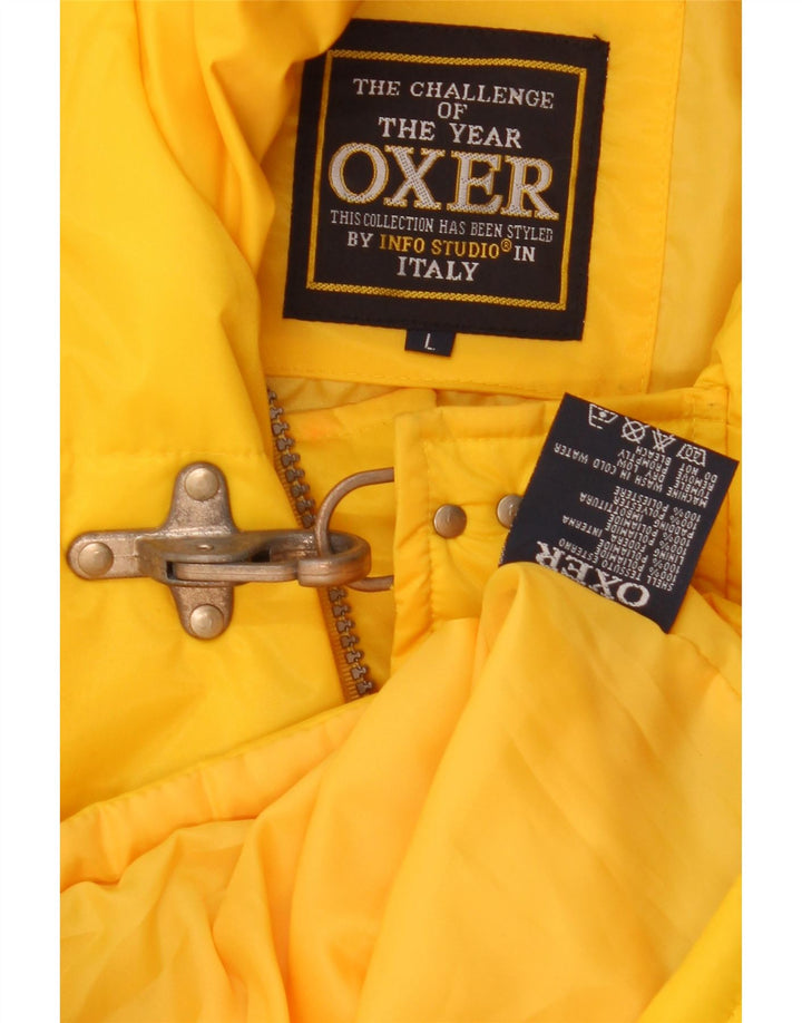 Мужская стеганая куртка OXER UK 40, большой желтый полиамид