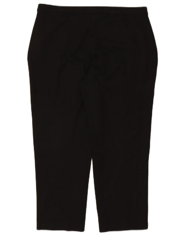 Женские прямые укороченные брюки Marks & Spencer UK 18 XL W38 L25 черные