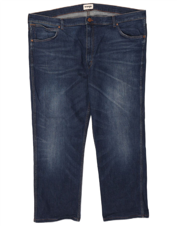 Мужские прямые джинсы Wrangler W47 L28 темно-синие