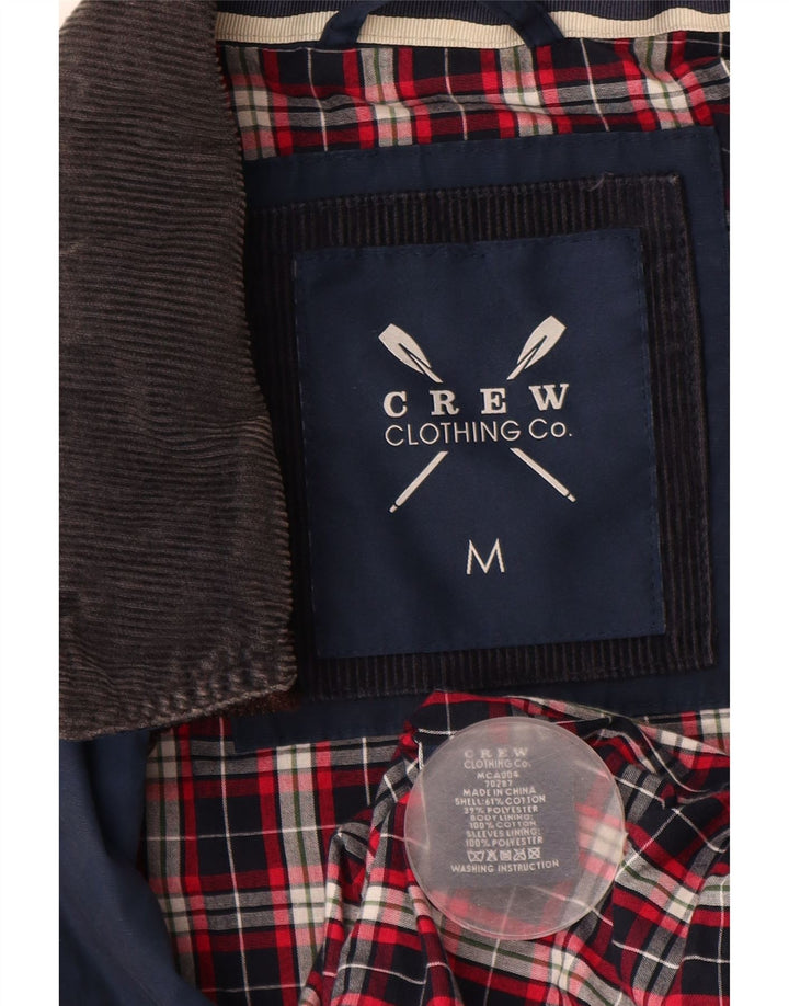 Мужская универсальная куртка CREW CLOTHING UK 38, средний синий хлопок, хлопок