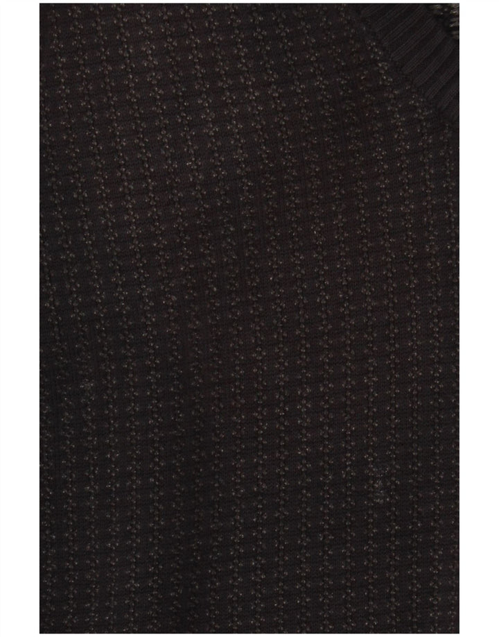 Мужской джемпер с v-образным вырезом Marks & Spencer среднего размера, темно-синий, акрил