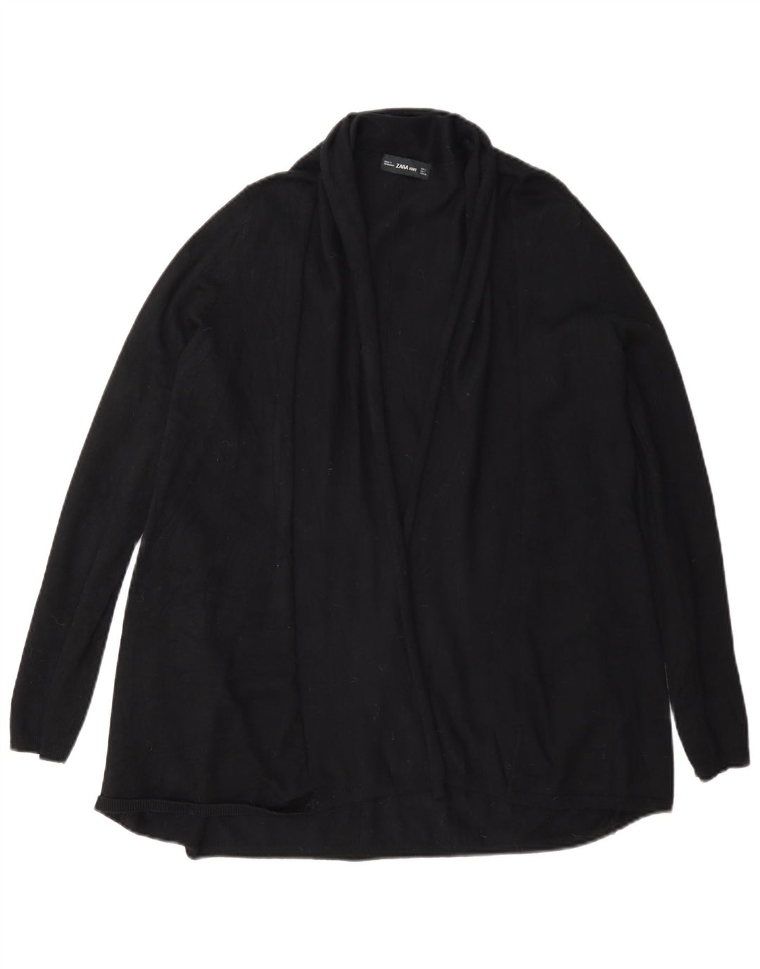 Женский открытый кардиган Zara UK 14, большой черный вискоза