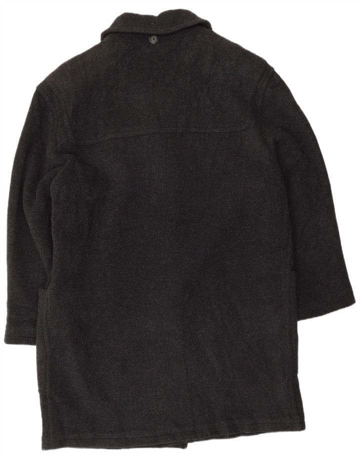 Мужской дафлкот VINTAGE UK 46 3XL Серый Шерстяной