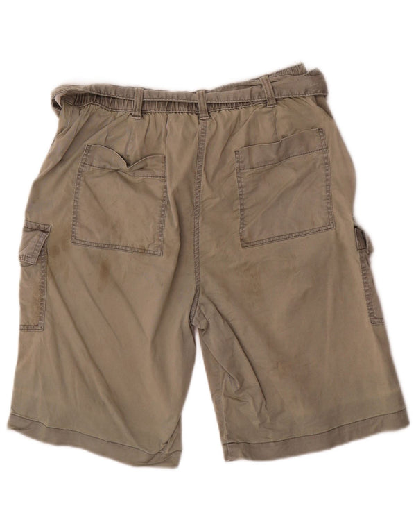 Женские шорты карго Marks & Spencer UK 12 Medium W30 Хаки, лиоцелл