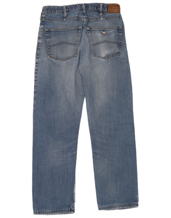 Мужские прямые джинсы Armani W32 L31 синие, хлопок