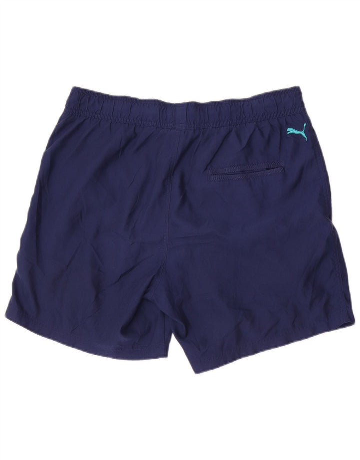 Мужские спортивные шорты Puma с рисунком, большие темно-синие, полиэстер