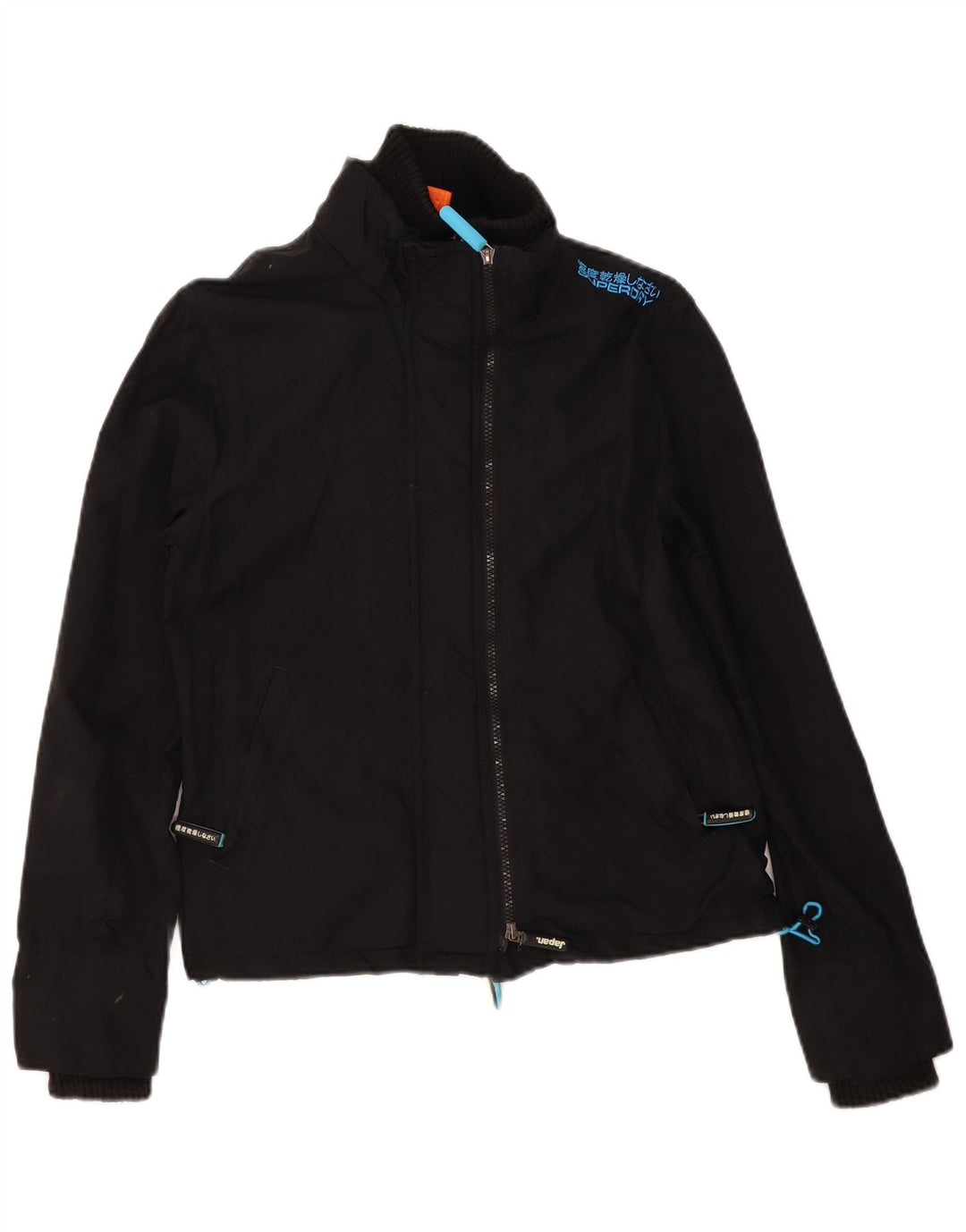 Женская ветровка Superdry The Windcheater UK 16, большая черная нейлоновая куртка