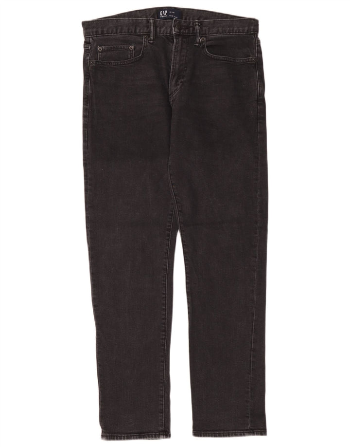 Мужские узкие зауженные джинсы Gap W32 L32, черный хлопок