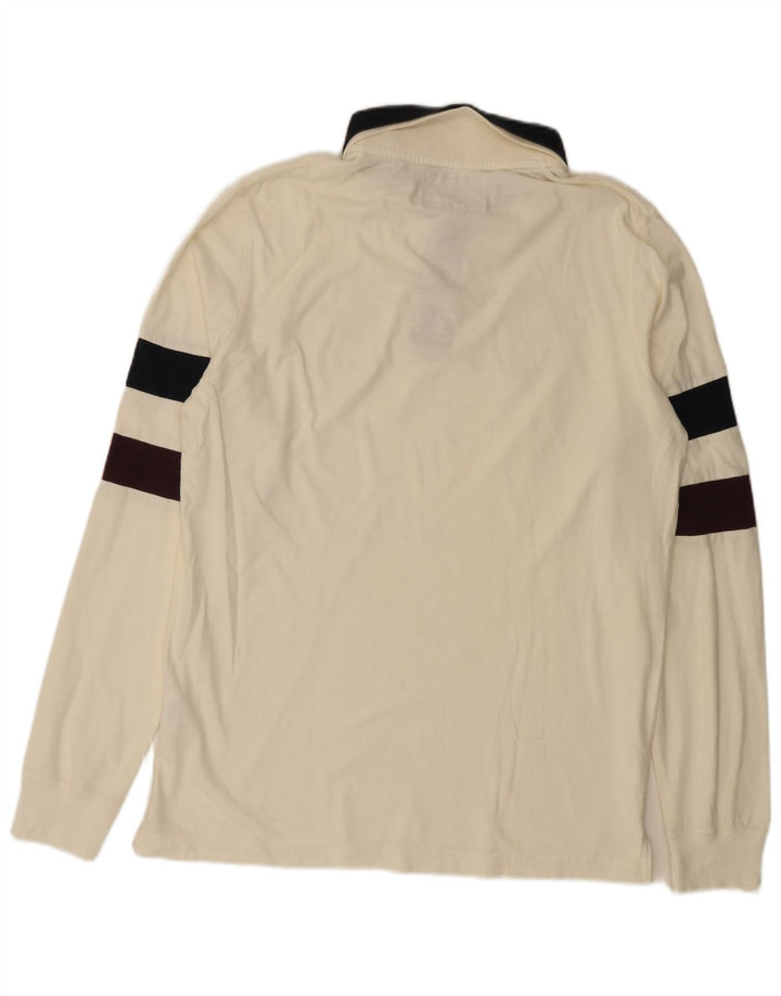 Мужская рубашка-поло с рисунком BACI & ABBRACCI XL Off White Colourblock