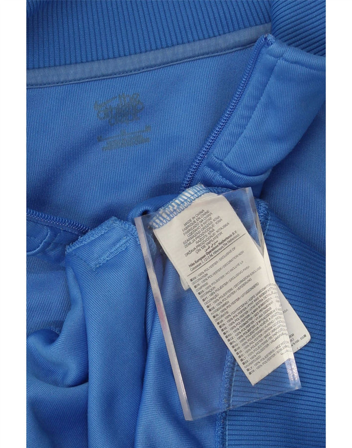 NIKE Mens Tracksuit Top Jacket Medium Blue Colourblock Polyester