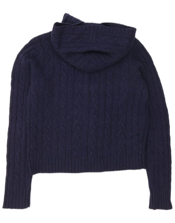 Женский кардиган с капюшоном Abercrombie & Fitch UK 16, большой темно-синий