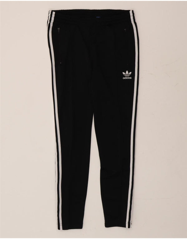 ADIDAS Womens Tracksuit Trousers UK 10 Small Black Polyester