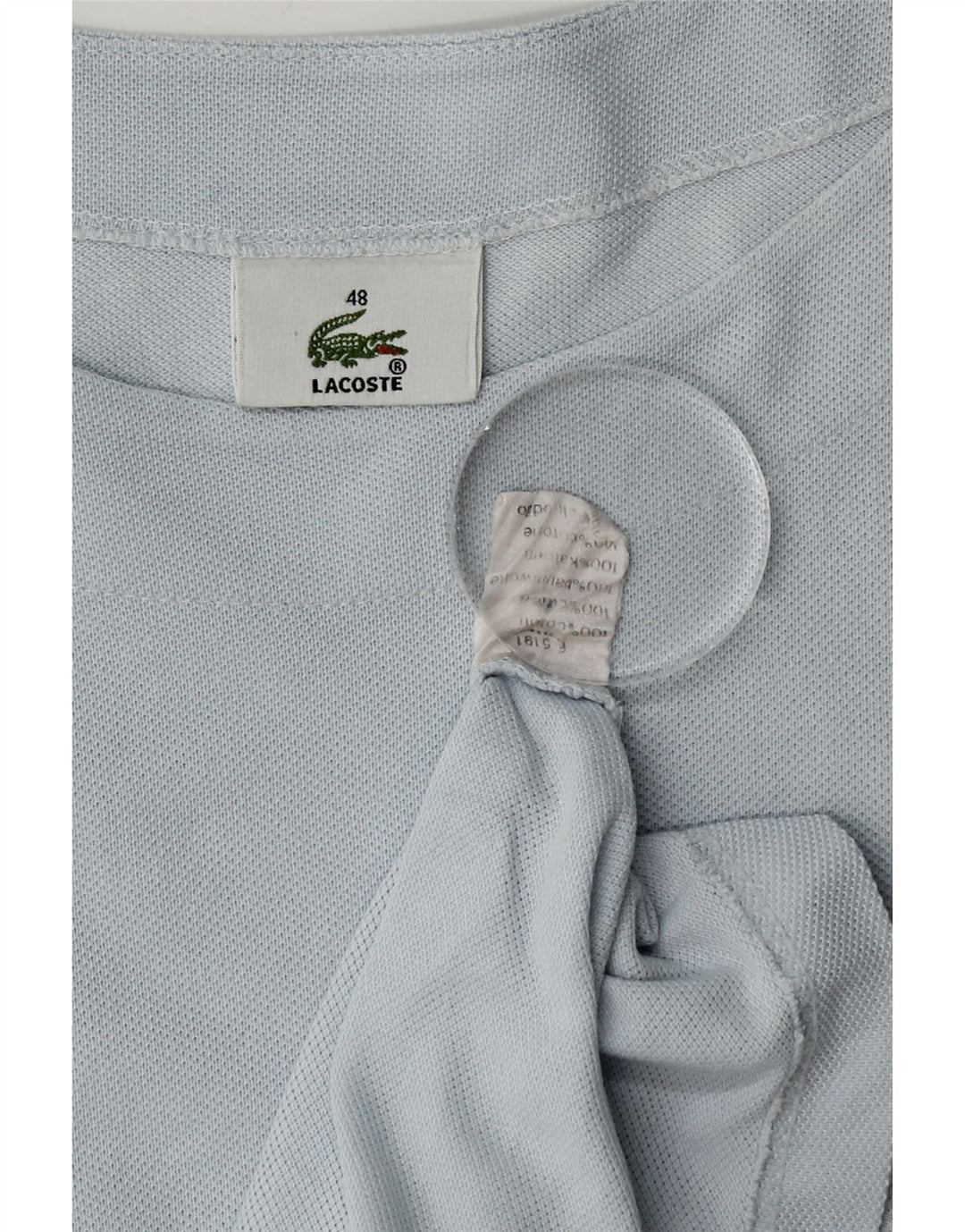 Женская футболка Lacoste, размер 48 XL, синяя, хлопок