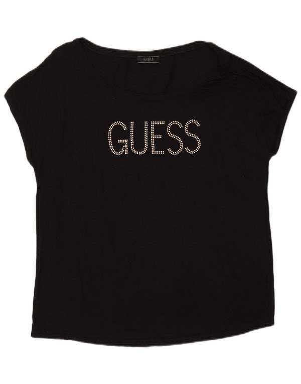 Женская футболка с рисунком Guess UK 20 2XL, черная