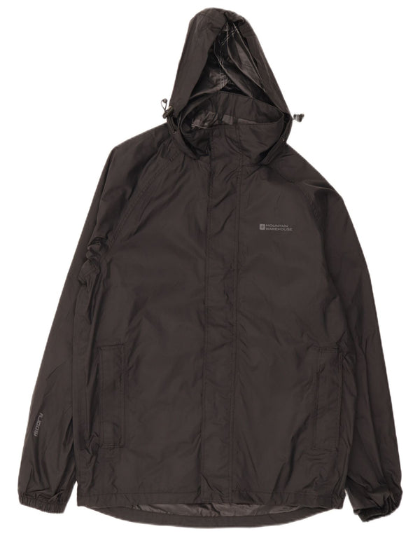 Мужская непромокаемая куртка с капюшоном Mountain Warehouse UK 34 XS, черный нейлон, спортивная