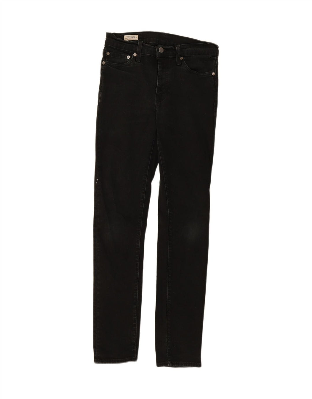 LEVI'S Womens Slim Jeans W29 L29 Black Cotton