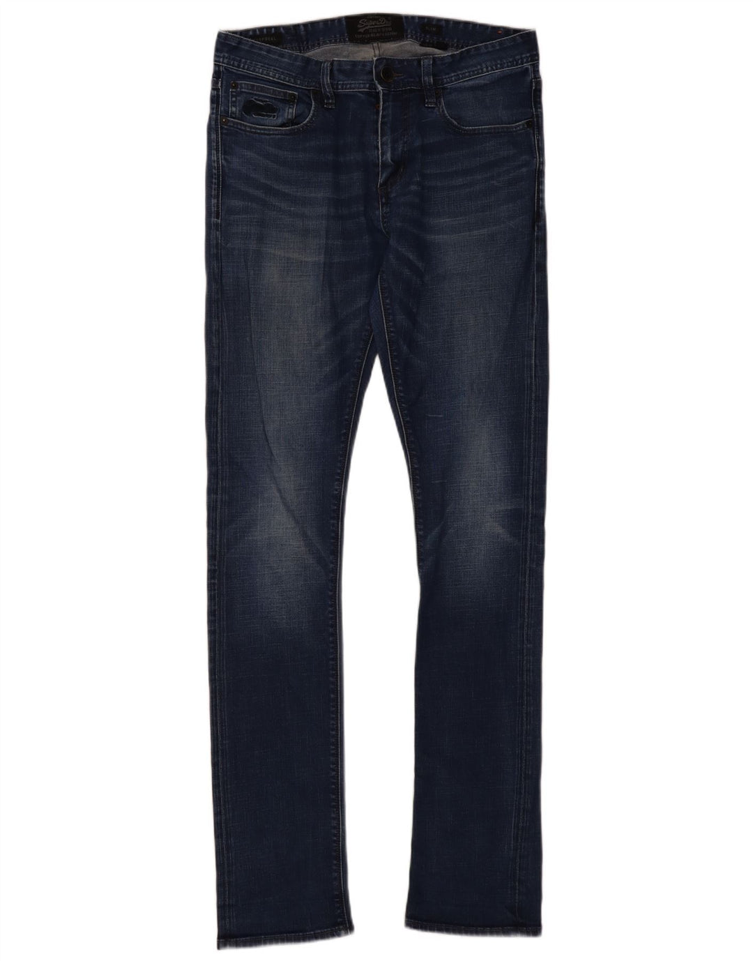 Мужские узкие джинсы Superdry W32 L36, синий хлопок