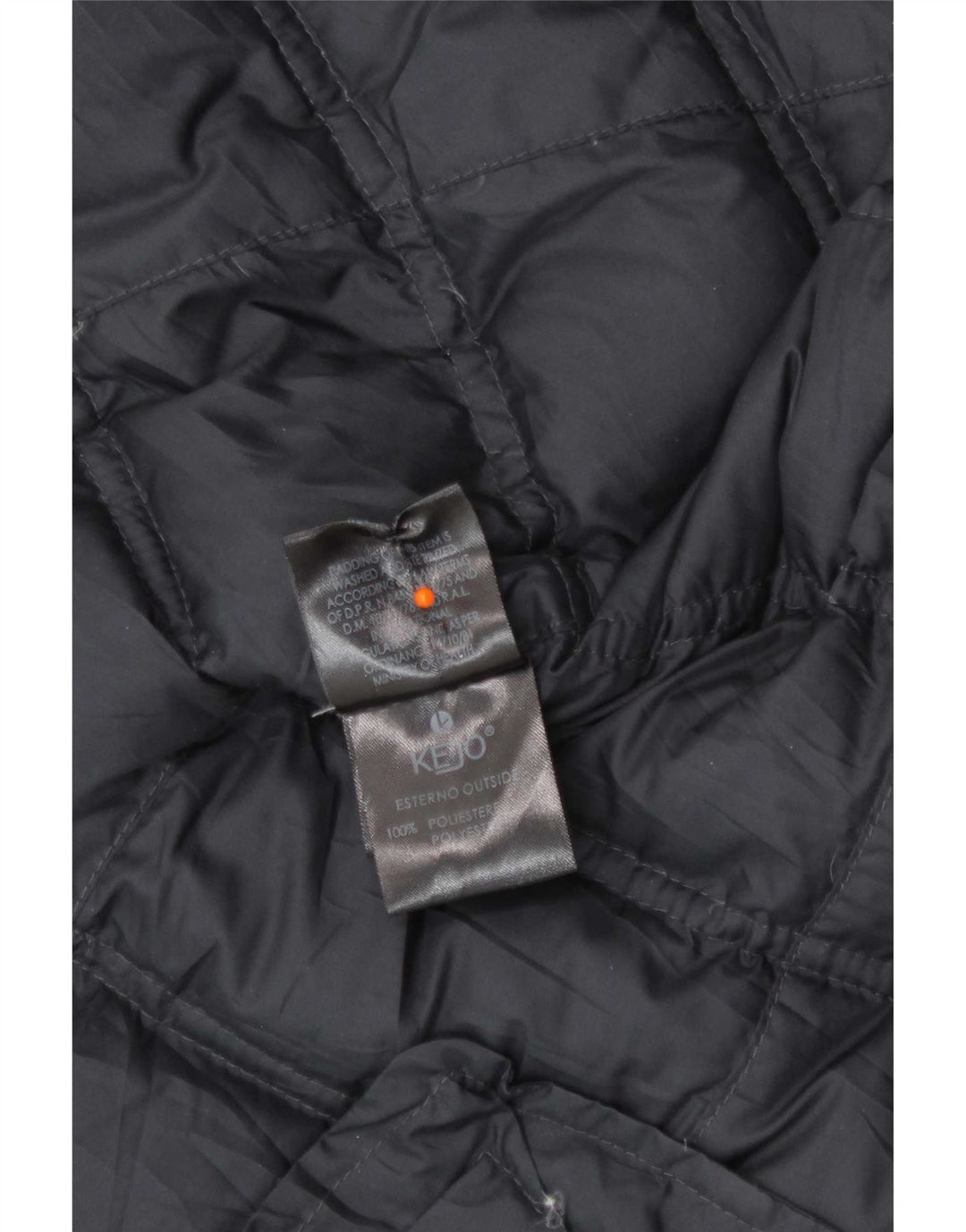 Kejo Женская стеганая куртка IT 42 Medium Navy Blue Полиэстер