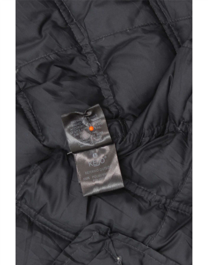 Kejo Женская стеганая куртка IT 42 Medium Navy Blue Полиэстер
