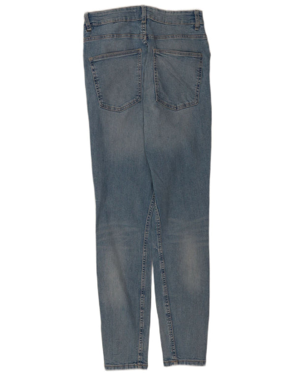 Женские узкие джинсы Zara EU 38, маленькие W28 L28, синие, хлопок