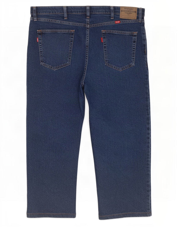 Мужские джинсы-капри Wrangler стандартного кроя W40 L23, темно-синие, хлопок