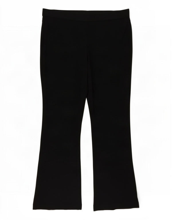 Женские повседневные брюки Marks & Spencer Bootcut UK 18 XL W38 L27 черные