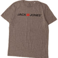 Мужская футболка с рисунком Jack & Jones, большой серый хлопок